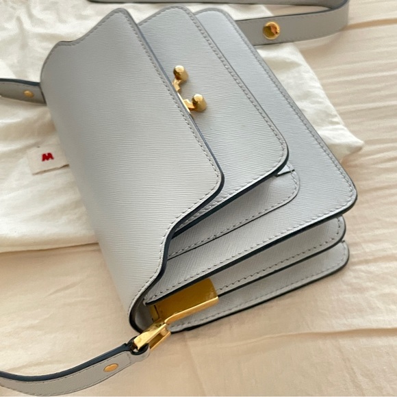 Marni Trunk Mini Crossbody Bag - Light Grey - Picture 2 of 7